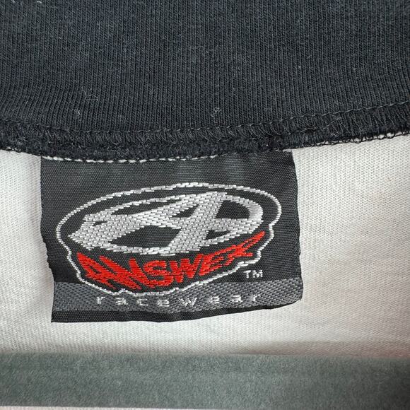 Vintage Answer Racing Long Sleeve Motocross Jersey Mens XXL White Black Red - Picture 9 of 12